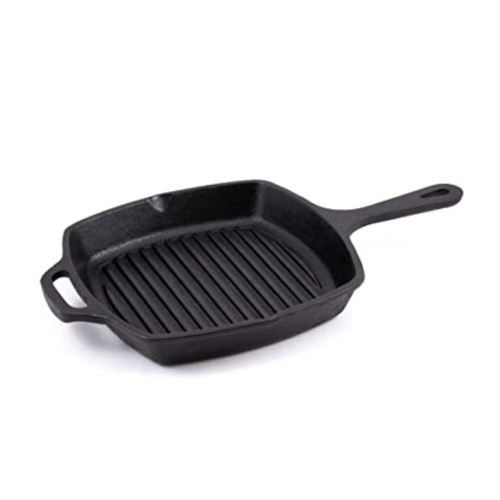 Cast iron grill pan 10"